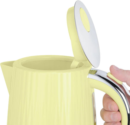 Russell Hobbs Eden Kettle Stylish Textured Design 27363 (Lemon Yellow)