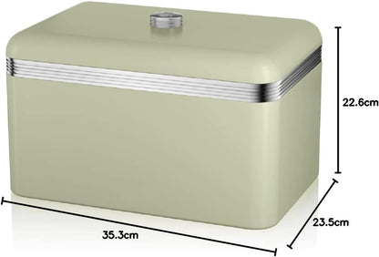 Swan Retro Bread Bin SWKA1010GN (Green)