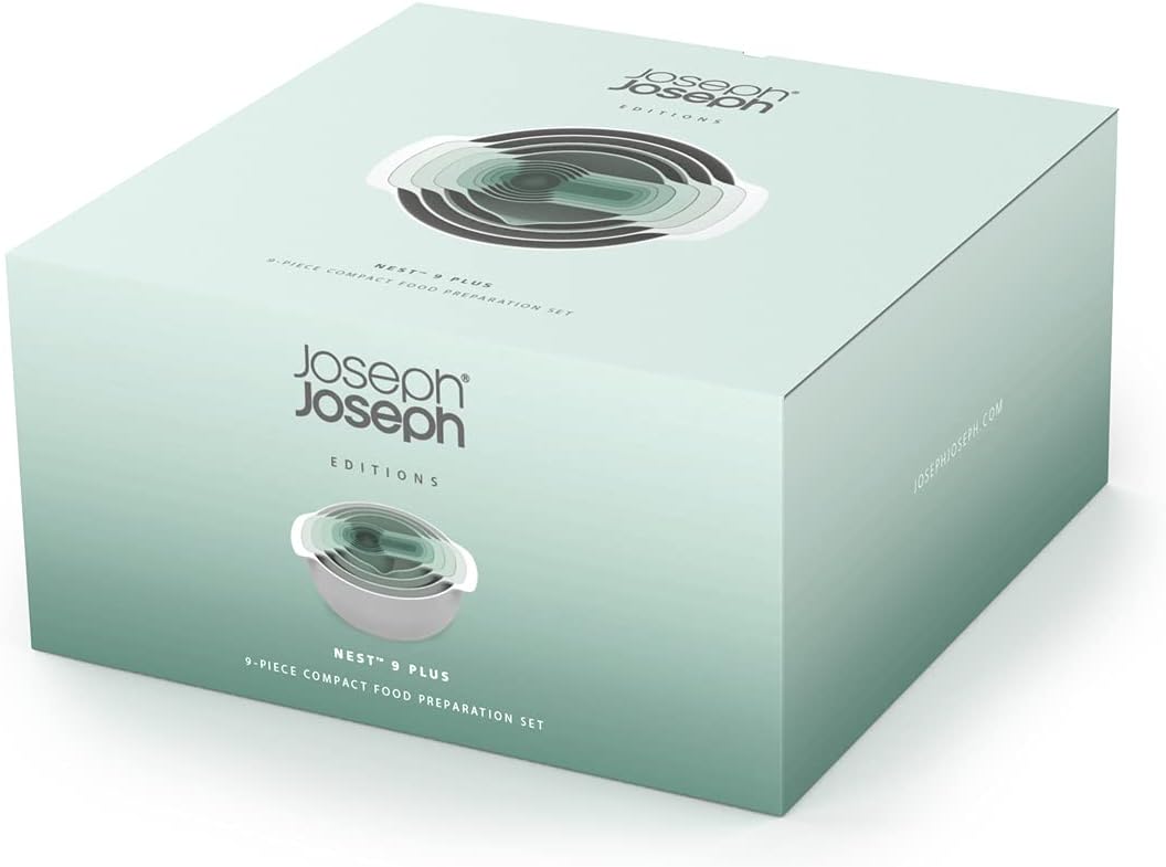 Joseph Joseph Nest 9 Plus 9-Piece Food Preparation Set 40112 (Green)