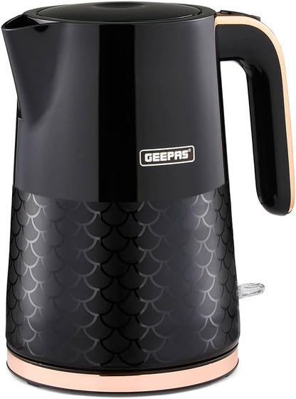 GEEPAS Aurora Kettle GK38076UK-BK (Black & Rose Gold)