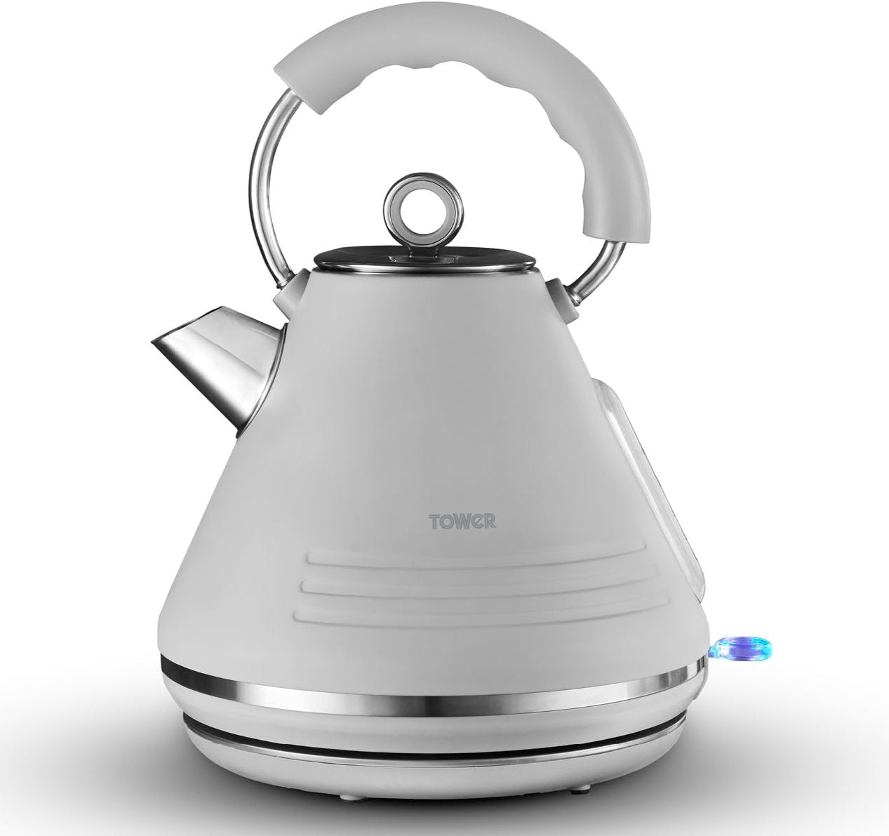 Tower Ash Pyramid Grey Kettle T10074GRY