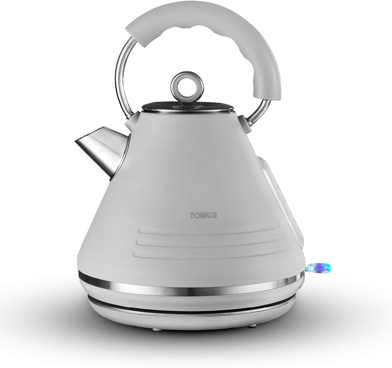 Tower Ash Grey Kettle & 4 Slice Toaster Kitchen Bundle