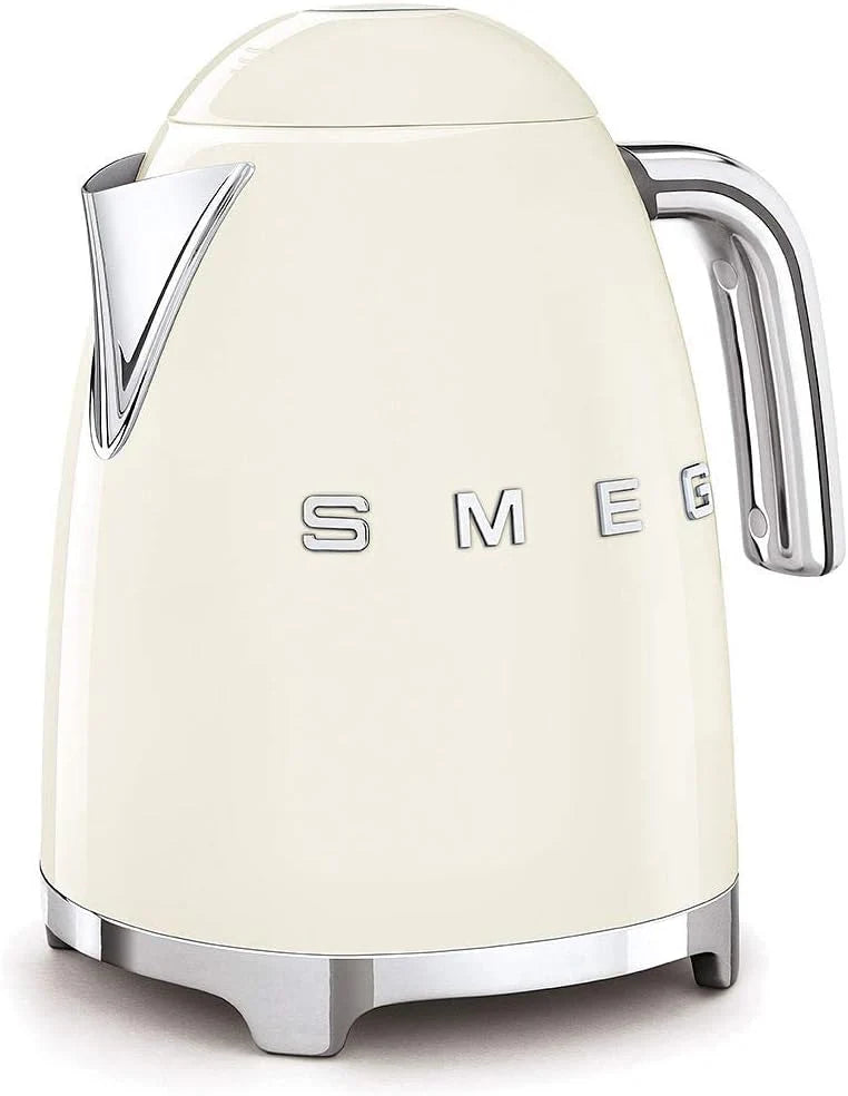 SMEG Cream Beige Kettle and 4 Slice Toaster Set Kitchen Bundle