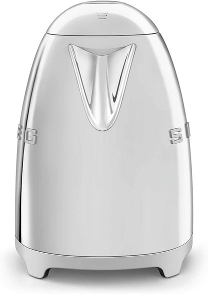 SMEG Stainless Steel Kettle & 2 Slice Toaster Kitchen Set (Silver)