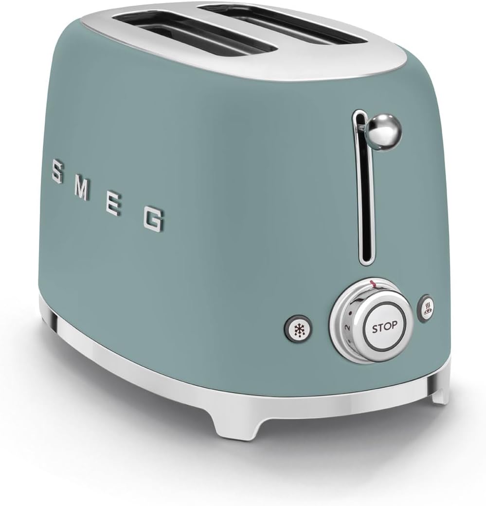 SMEG 2 Slice Toasters Emerald Green Toaster