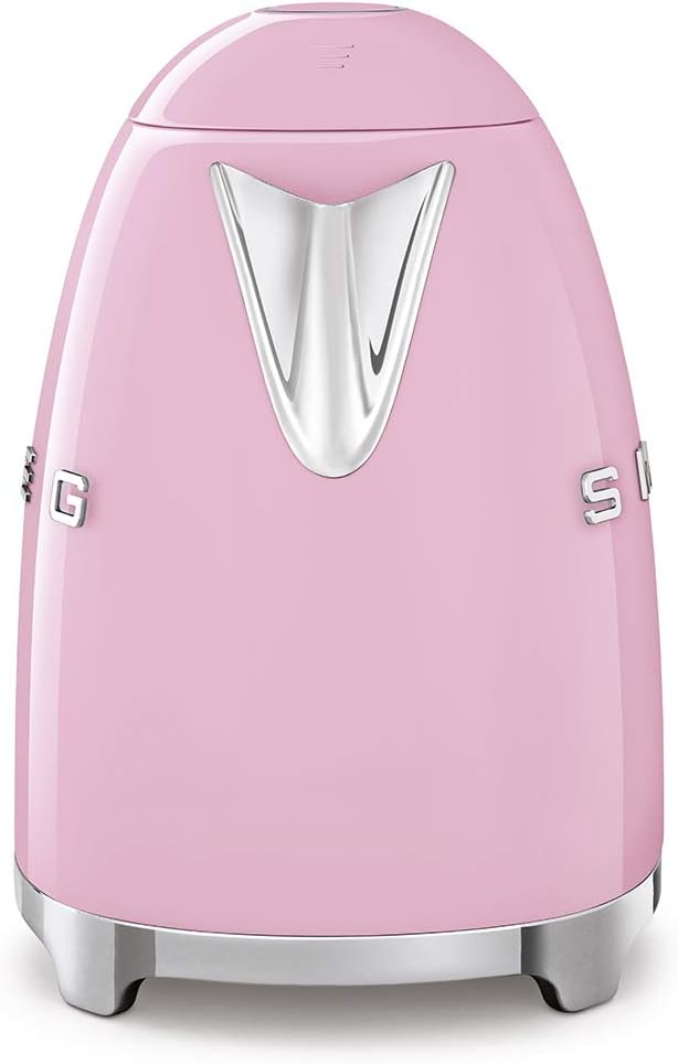 SMEG Retro Kettle & 4 Slice Toaster Kitchen Set - Pink