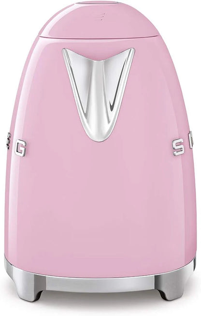 SMEG Retro Kettle & 2 Slice Toaster Matching Kitchen Set (Pastel Pink)