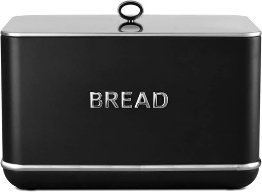 Tower Renaissance Bread Bin Pull Lid T826175BLK Black