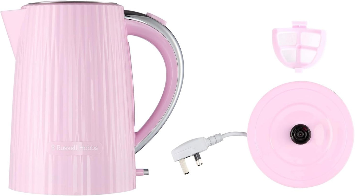 Russell Hobbs Eden Kettle Stylish Textured Design 27362 (Raspberry Pink)