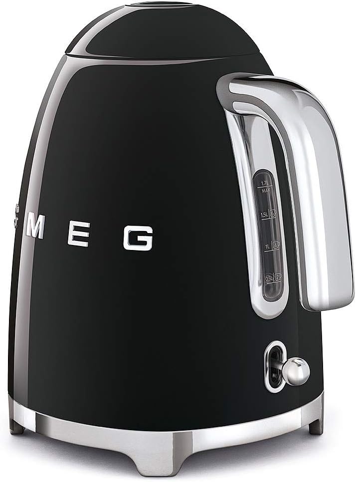 Smeg Retro Style Black Kettle KLF03BLUK