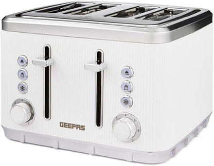 GEEPAS Arcus 4 Slice Toaster GBT36571UK-WT (White)