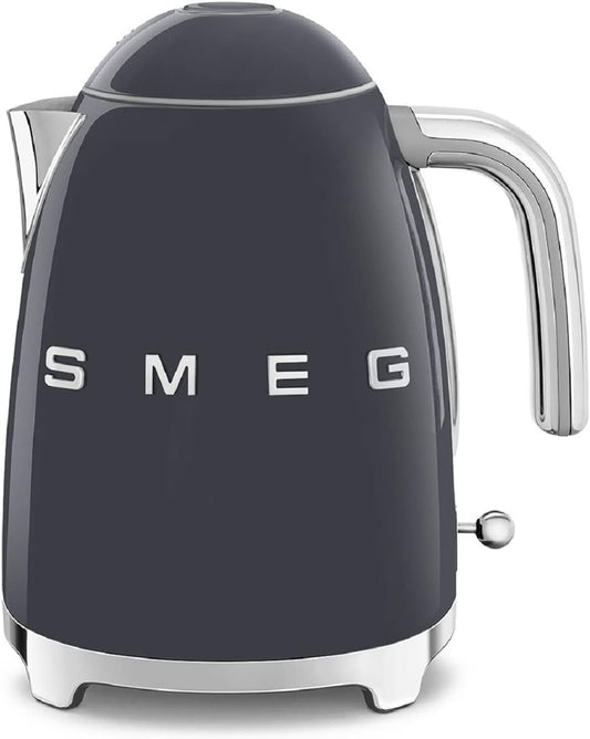 SMEG Slate Grey Kettle 50’s Jug Soft Opening 360 Base 1.7L KLF03GRUK