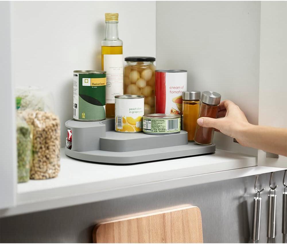 Joseph Joseph CupboardStore Rotating Organiser for Kitchen Cupboard (Grey) - Vibe Home