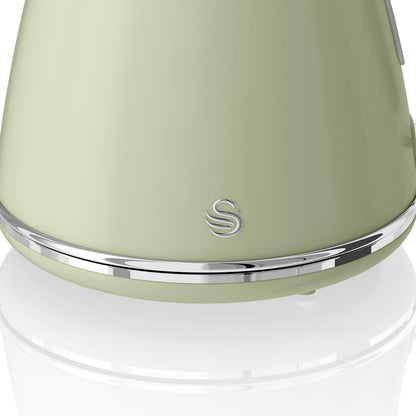 Swan Retro Kettle & 2 Slice Toaster Set (Green)