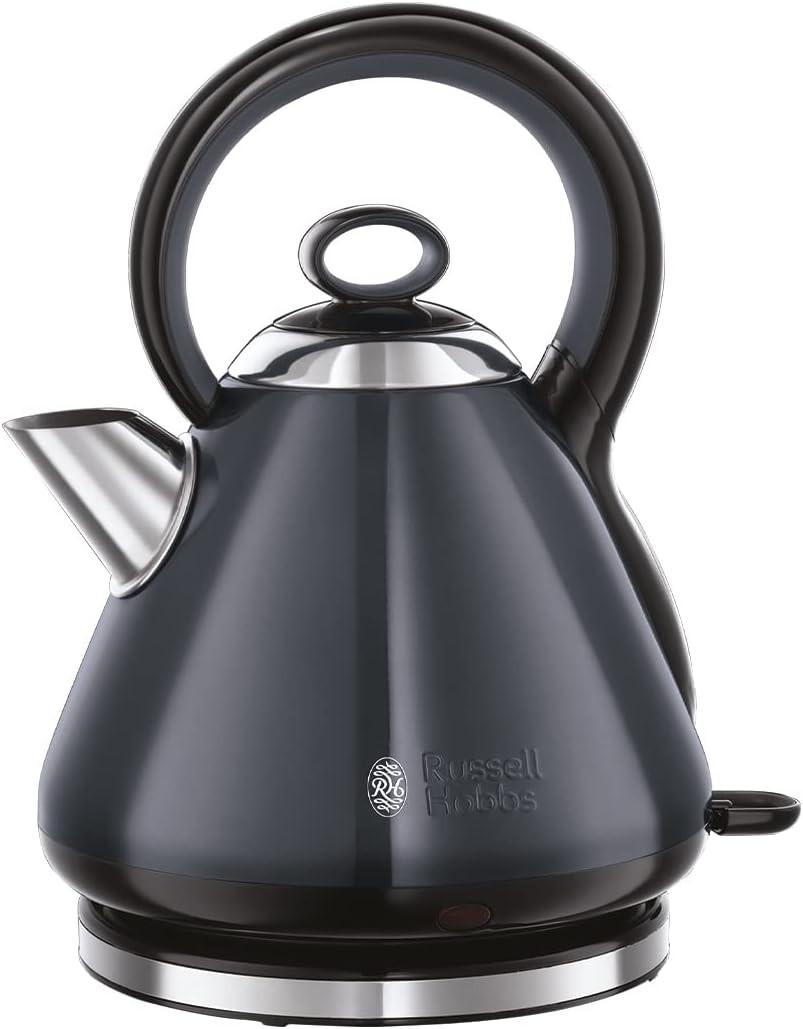 Russell Hobbs Traditional Pyramid Kettle 26412 (Grey) - Vibe Home
