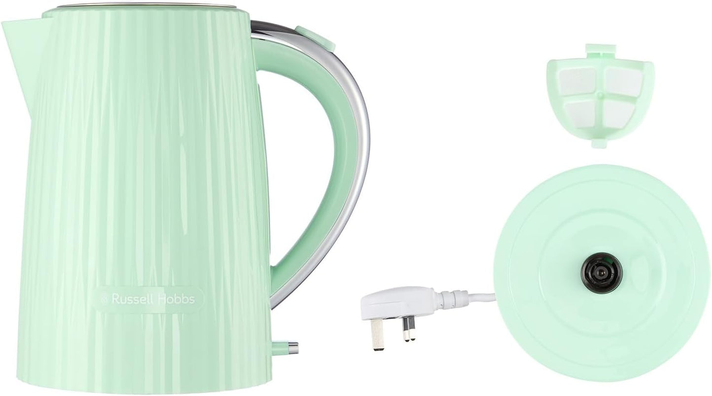 Russell Hobbs Eden Kettle Stylish Textured Design 27364 (Pistachio Green)