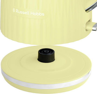 Russell Hobbs Eden Kettle & Toaster Kitchen Textured Set (Lemon Yellow)