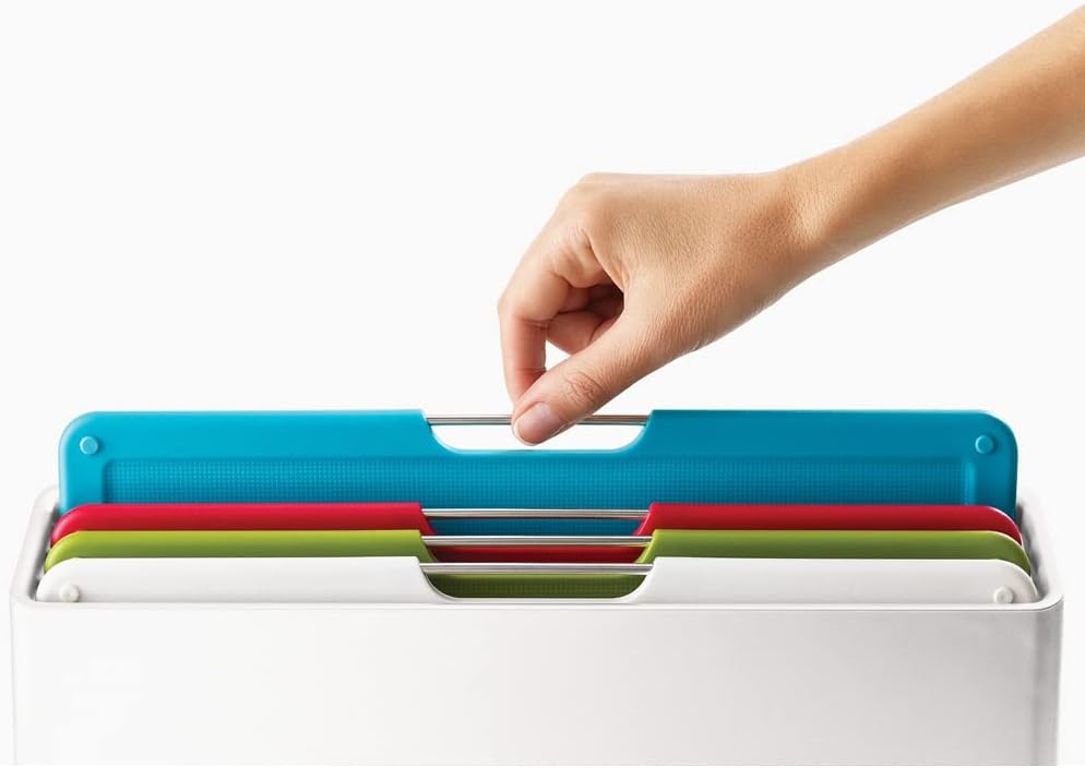 Joseph Joseph Folio 4-Piece Colour Coded Chopping Board Set 60196 (White)