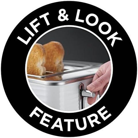 Lift & Look feature label showing toast viewed through the toaster slot