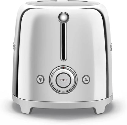 SMEG 2 Slice Toaster Stainless Steel TSF01SSUK (Silver)