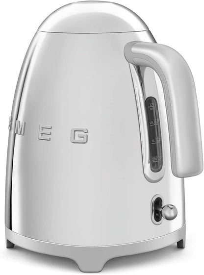 SMEG Stainless Steel Kettle Soft Opening Lid KLF03SSUK - Silver