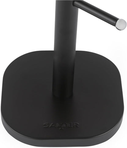 Salter Kuro Kettle, 4 Slice Toaster, Towel Pole & Mug Tree Kitchen Set (Matte Black)