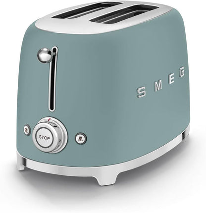 SMEG Retro 2 Slice Toaster TSF01EGMUK (Matte Emerald Green)