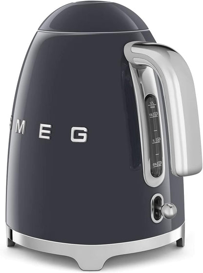 SMEG Slate Grey Kettle 50’s Jug Soft Opening 360 Base 1.7L KLF03GRUK