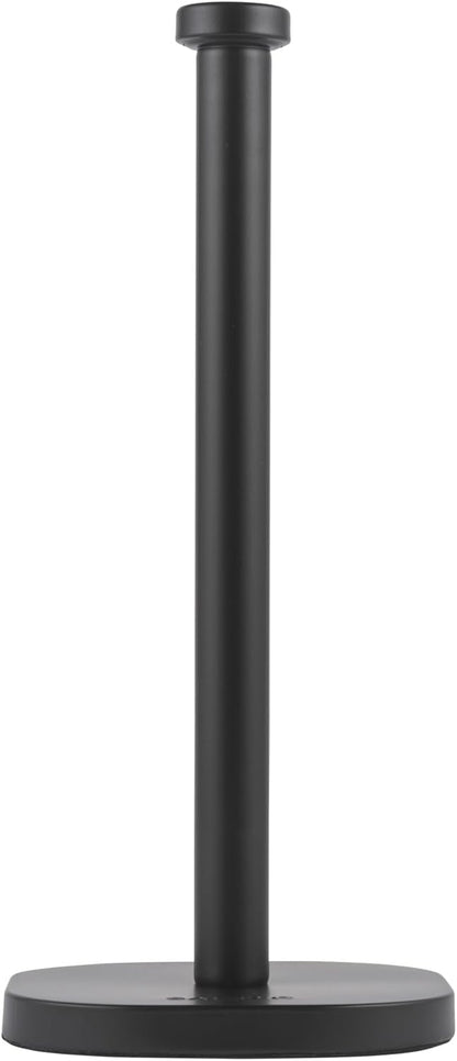 Salter Kuro Kitchen Roll Holder Freestanding Carbon Steel Stand BW14445 (Matte Black)