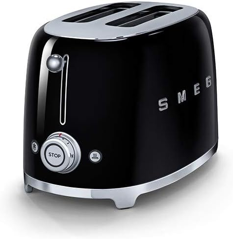 SMEG Black Kitchen Set Kettle and Toaster Bundle