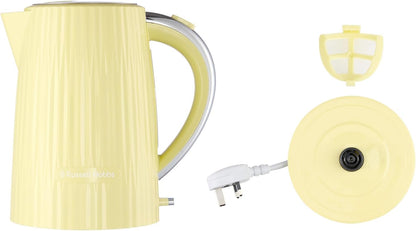 Russell Hobbs Eden Kettle Stylish Textured Design 27363 (Lemon Yellow)