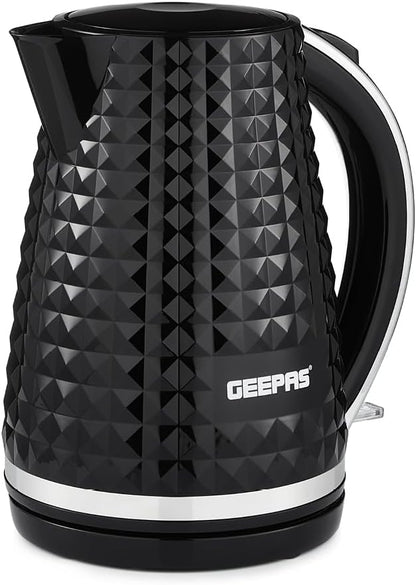GEEPAS Argyle Kettle GK38056UK-BK (Black)