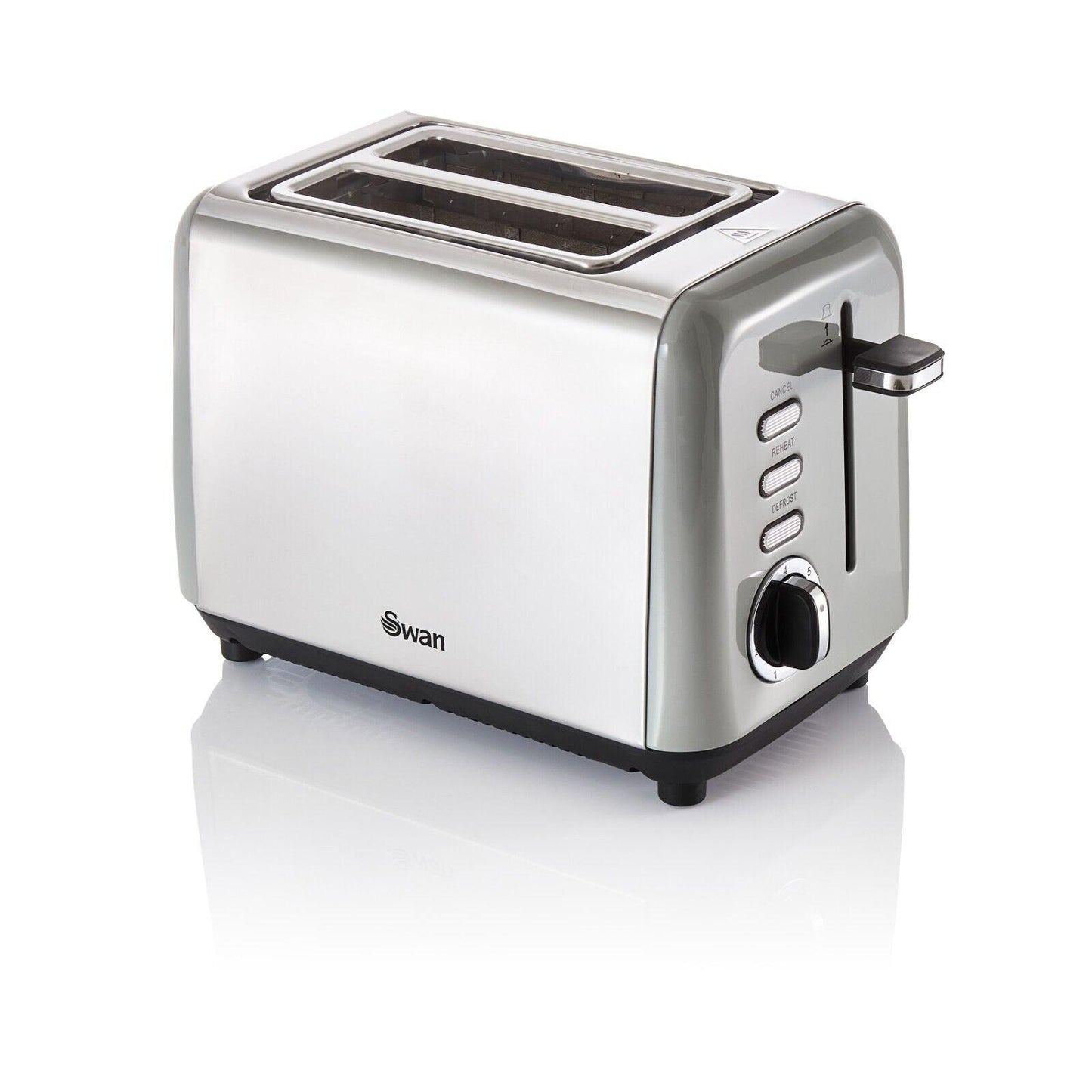Swan Townhouse Kettle & 2 Slice Toaster Kitchen Set (Grey) - Vibe Home