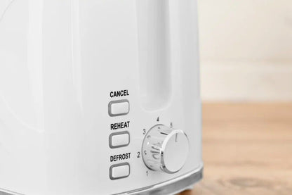 Tower Sonar Kettle & 2 Slice Toaster Kitchen Set (White) - Vibe Home