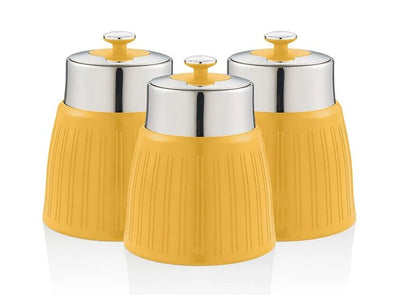 Swan Canisters Set Retro Containers SWKA1024YELN (Yellow)