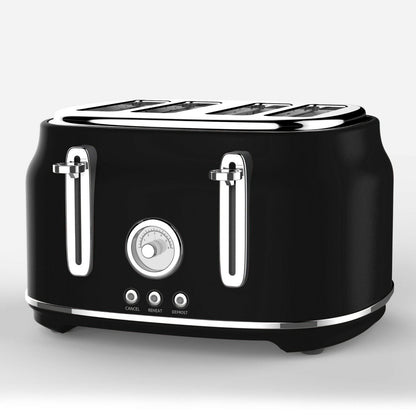 Tower Renaissance Kettle & 4 Slice Toaster Kitchen Set (Black) - Vibe Home