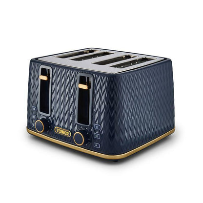Tower Empire Kettle & 4 Slice Toaster Kitchen Set (Midnight Blue) - Vibe Home