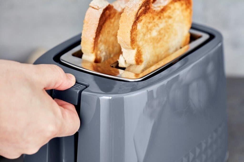 Tower Solitaire Kettle & 2 Slice Toaster Kitchen Set (Grey) - Vibe Home