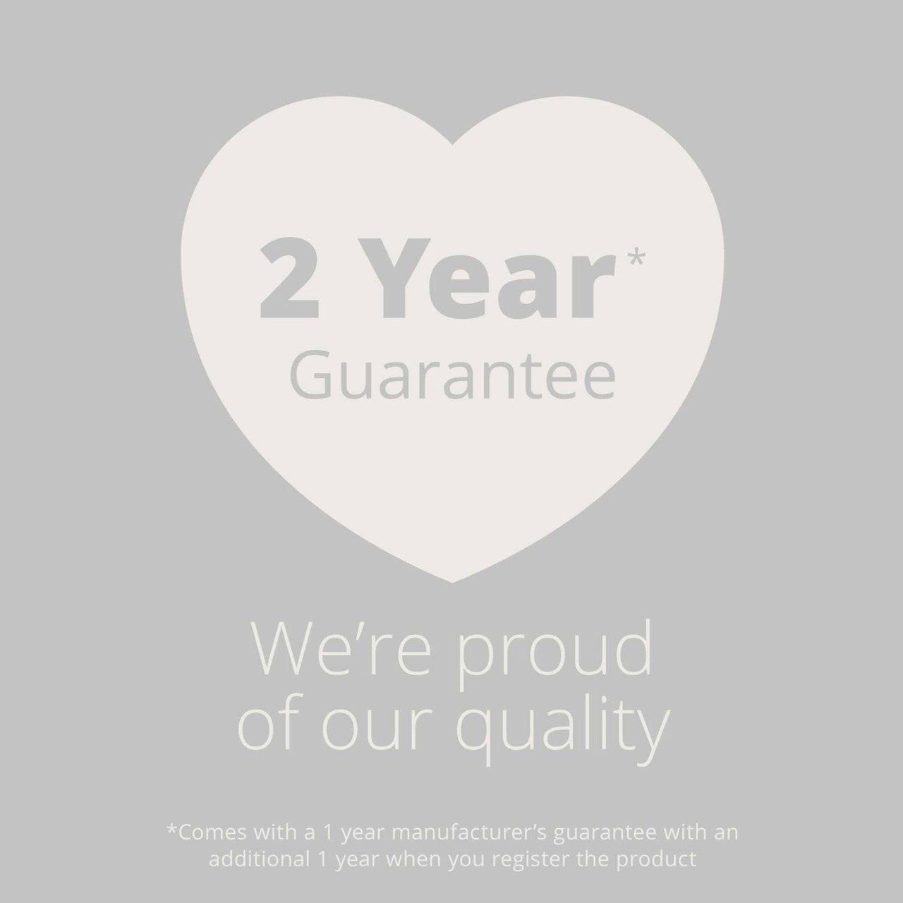 2 Year Guarantee promotional card