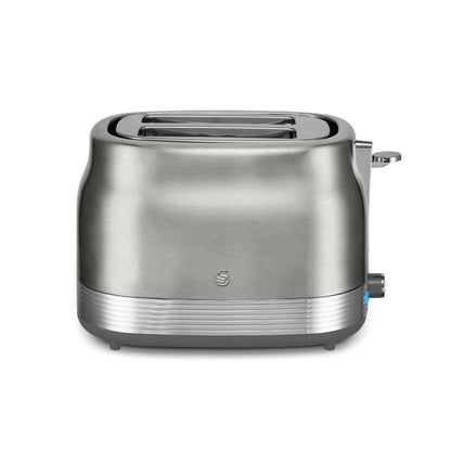 Swan Retro 2 Slice Toaster ST19028SS (Stainless Steel) - Vibe Home