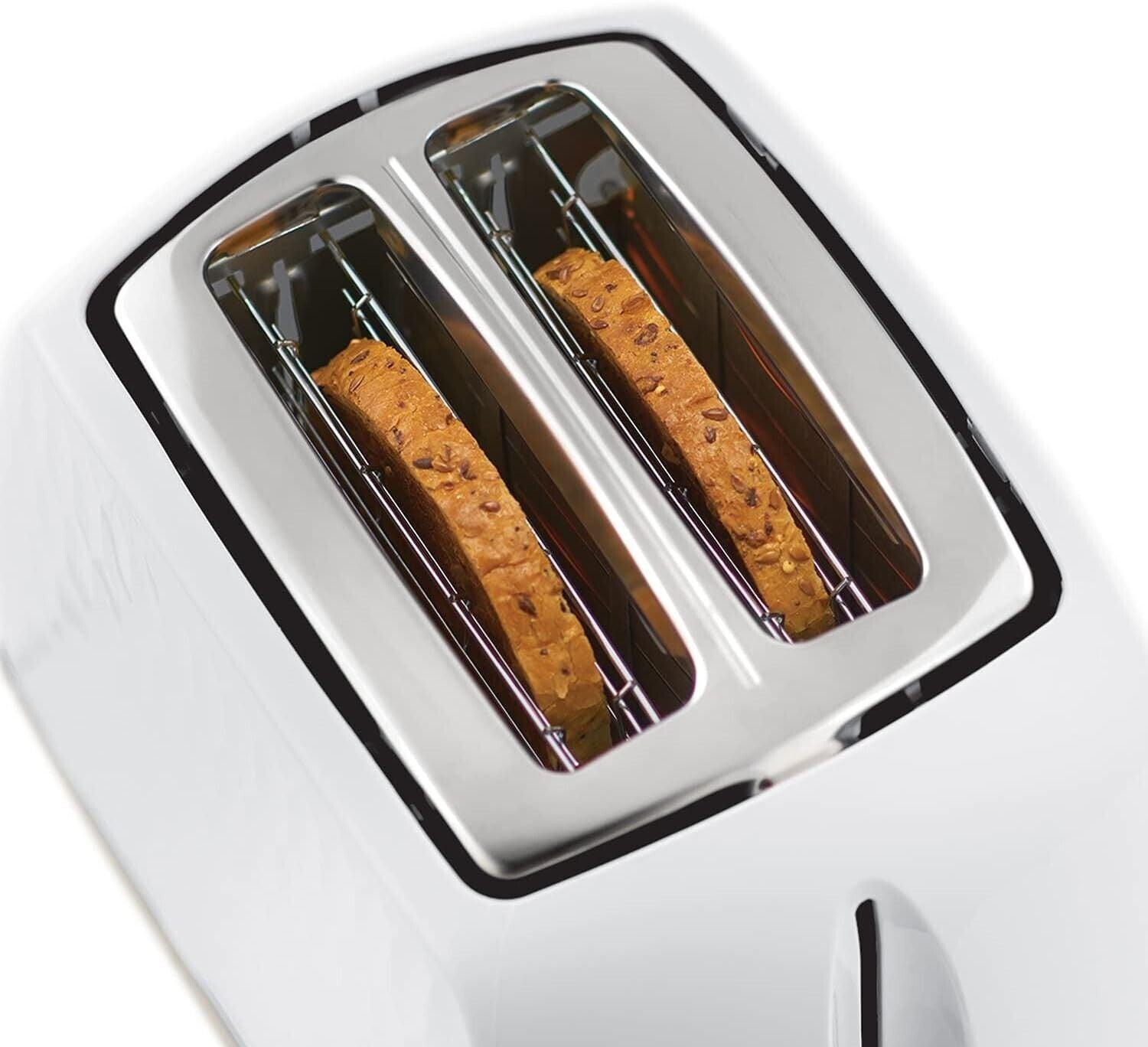 Russell Hobbs Honeycomb Kettle & 2 Slice Toaster Kitchen Set (White) - Vibe Home