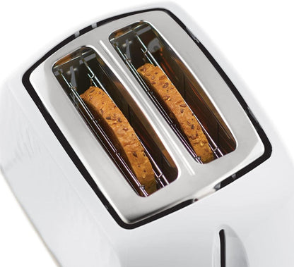 Russell Hobbs Honeycomb Kettle & 2 Slice Toaster Kitchen Set (White) - Vibe Home