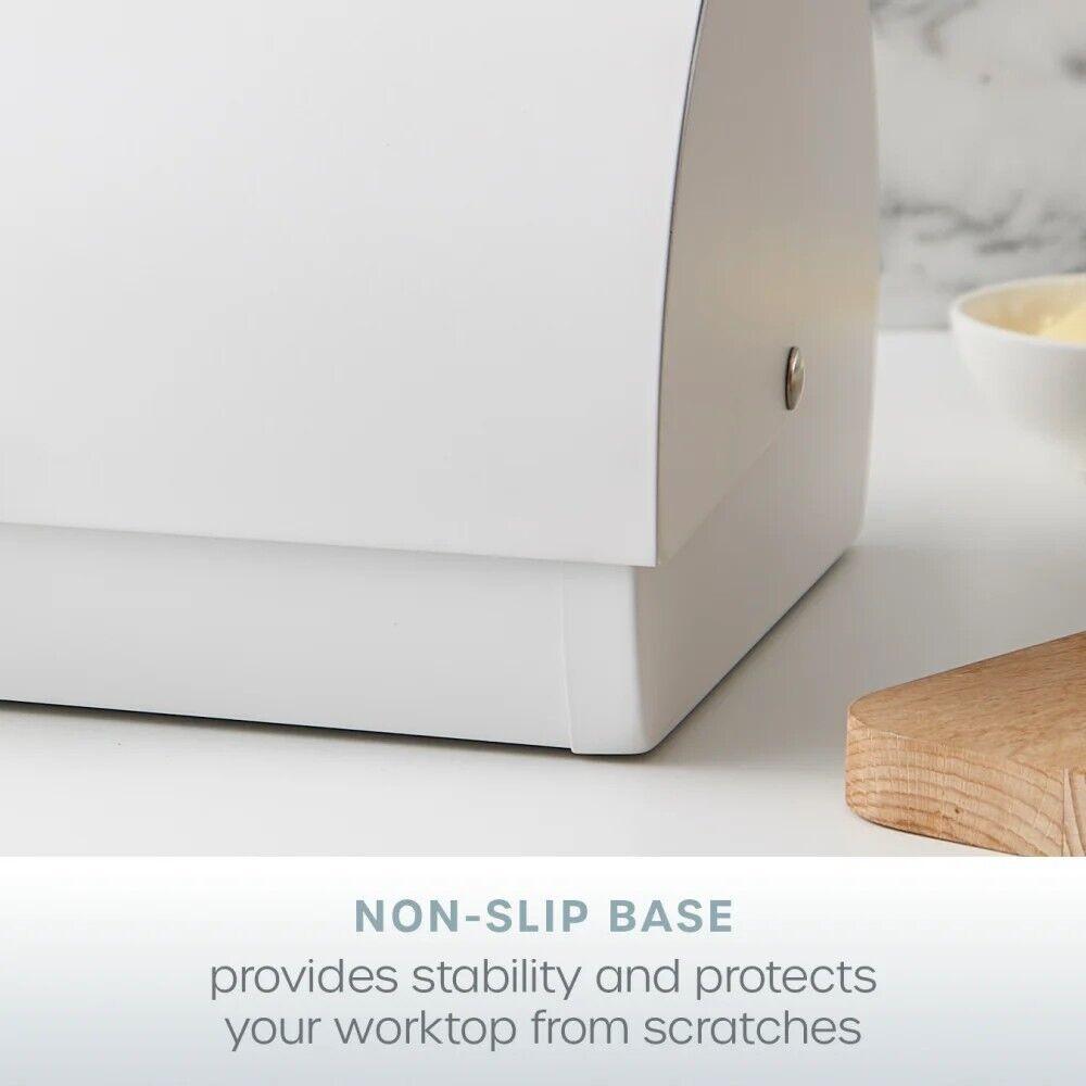 Swan Serenity Kettle, 4 Slice Toaster, Bread Bin & Canisters Kitchen Set (White) - Vibe Home