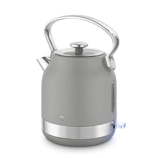 Swan Retro Traditional Kettle SK14631GRY (Grey) - Vibe Home