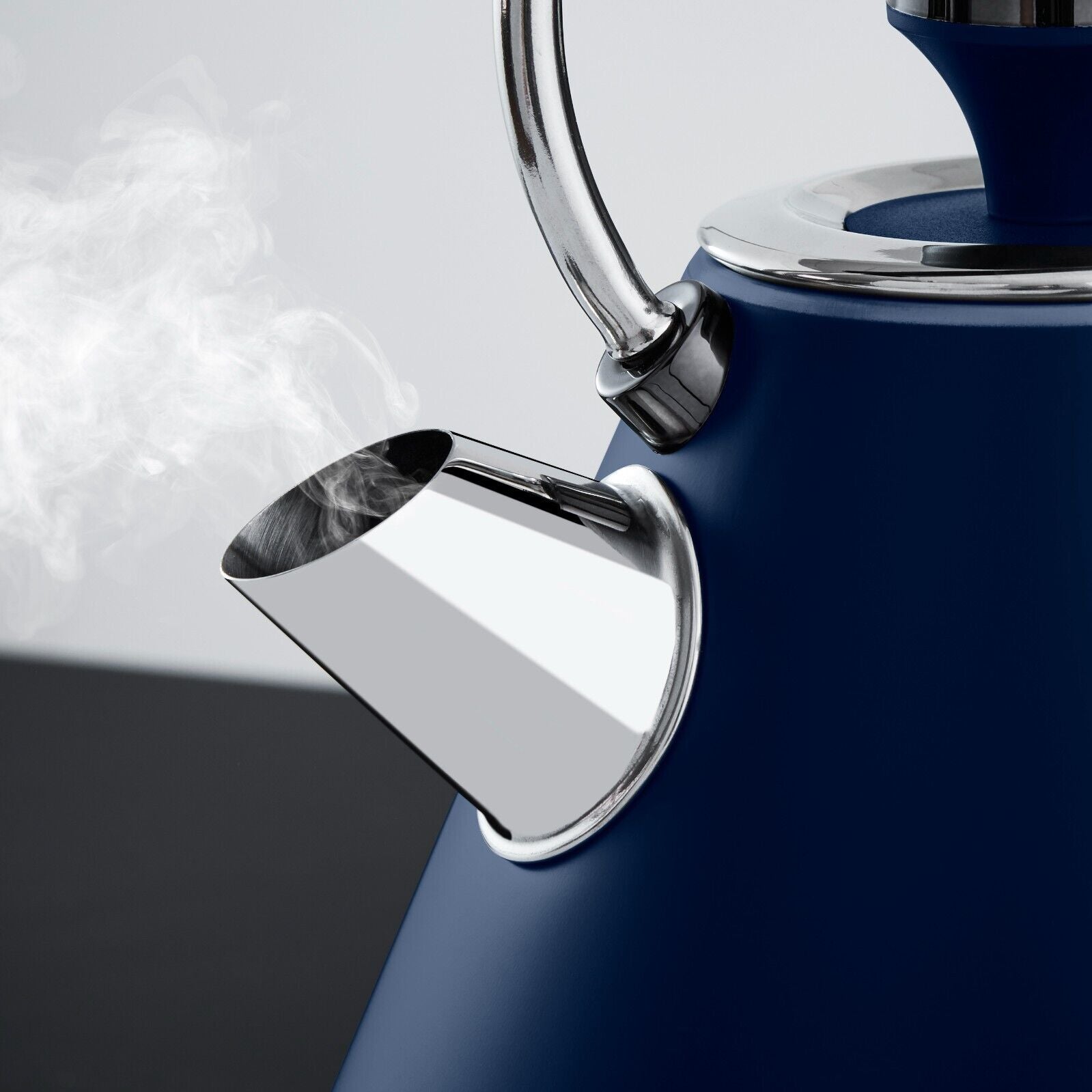 Tower Sera Kettle, 4 Slice Toaster, Bread Bin, Canisters Kitchen Set (Midnight Blue) - Vibe Home