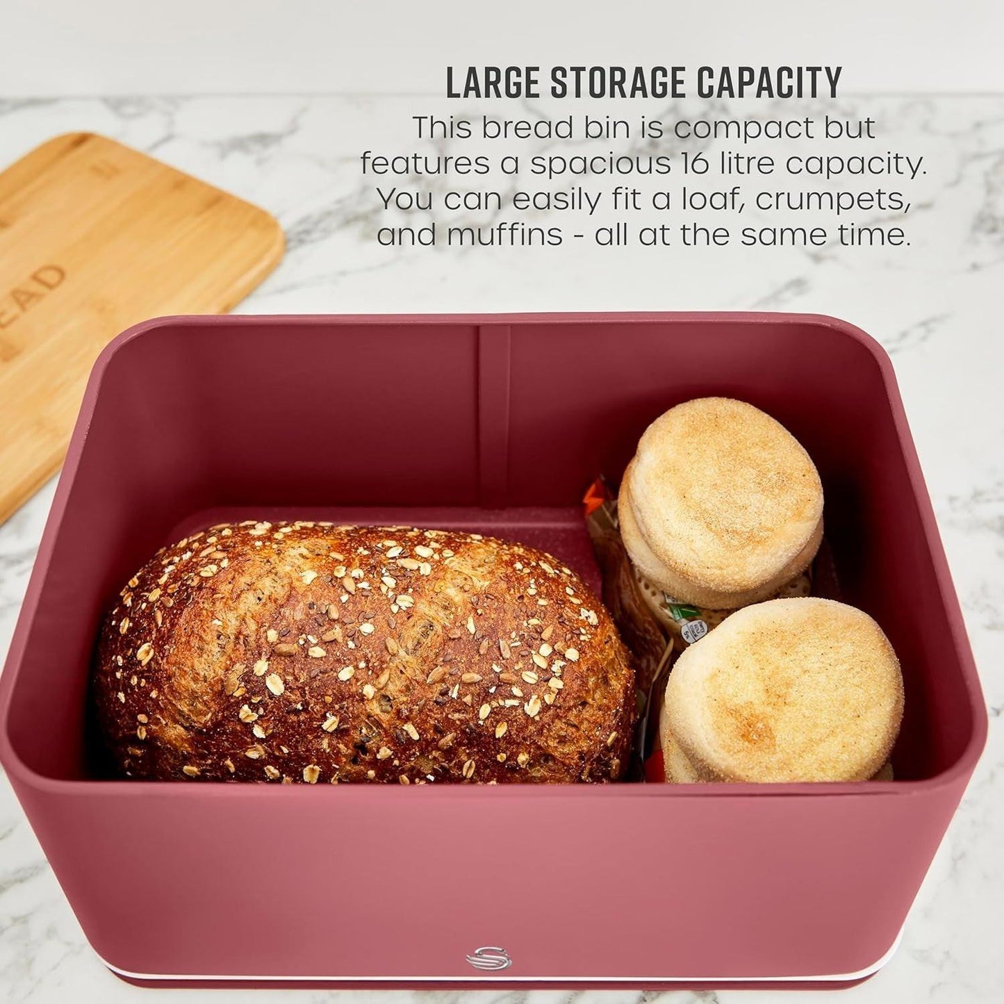 Swan Nordic Kettle, 4 Slice Toaster, Bread Bin, Canisters Kitchen Set (Fuchsia Rose) - Vibe Home