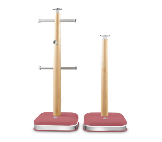Swan Nordic Mug Tree & Towel Pole Set SWKA18525FUS Red (Fuchsia Rose) - Vibe Home