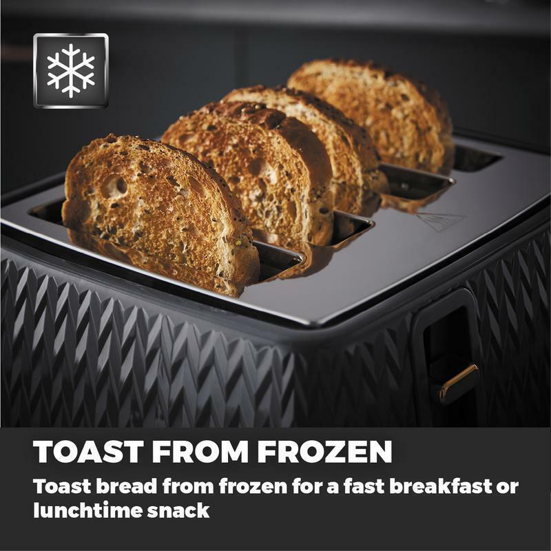 Tower Empire Kettle & 4 Slice Toaster Kitchen Set (Black) - Vibe Home