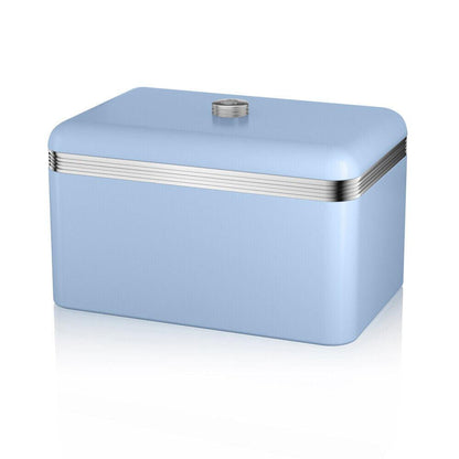 Swan Retro Bread Bin & Canisters Kitchen Storage Set (Blue) - Vibe Home