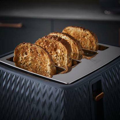 Tower Empire Kettle & 4 Slice Toaster Kitchen Set (Midnight Blue) - Vibe Home